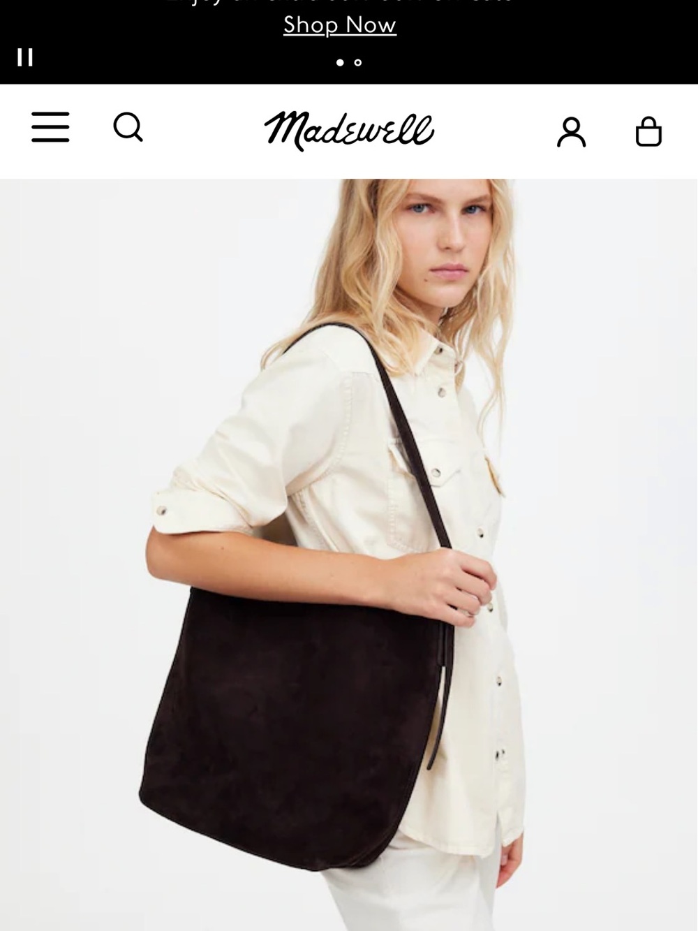 Madewell Suede Bucket Bag - Picture 14 of 14